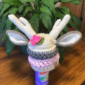 Child’s deer beanie-handmade